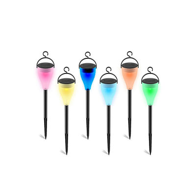 Qualität  Outdoor LANDSCAPE Hesoray Landscape Color Changing Waterproof LED Hanging Plastic Solar Garden Pathway Light usine
