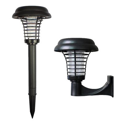 Plastic LED Light Pest Insect Insect Mosquito Killer Outdoor Solar Powered UV Lamp With White Led Stake Light